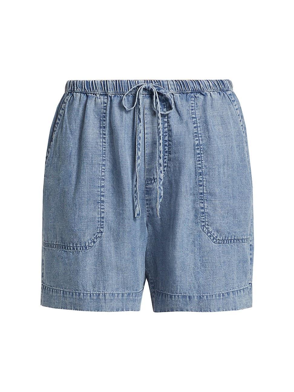 Womens Angie Denim Drawstring Shorts Product Image