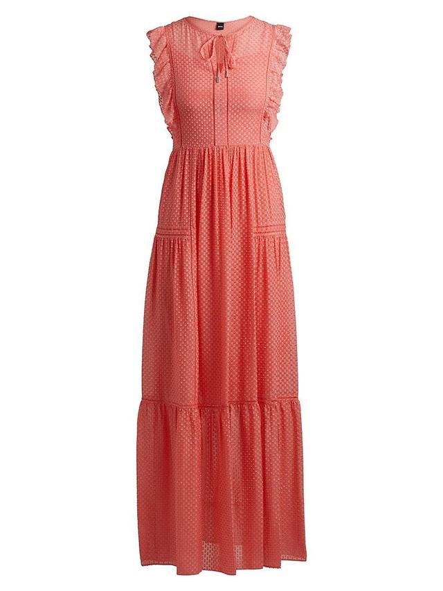 Womens Tie-Neckline Sleeveless Dress Product Image