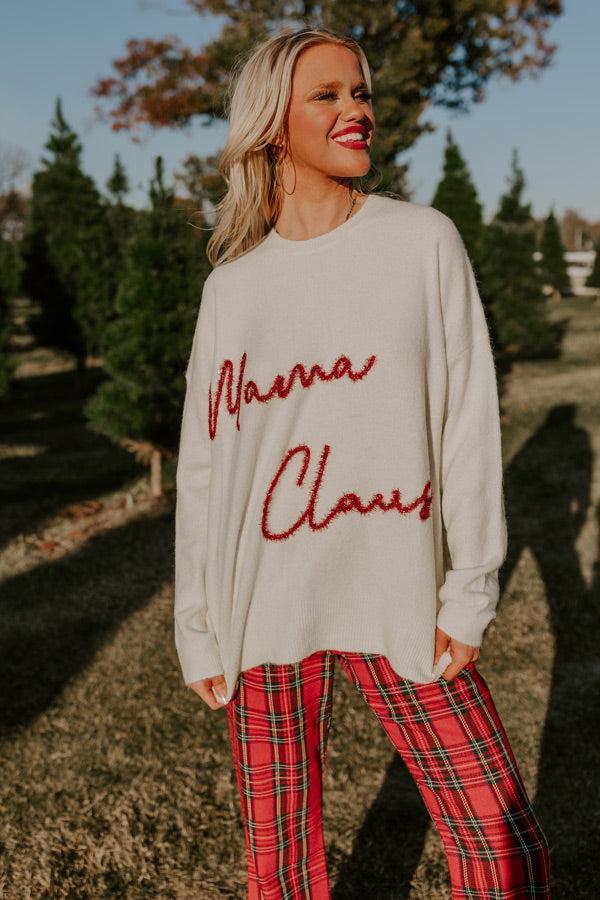 Mama Claus Tinsel Sweater Product Image