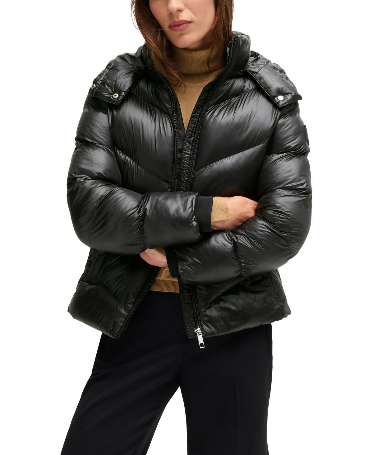 Womens Water-Repellent Padded Jacket with Adjustable Hood Product Image