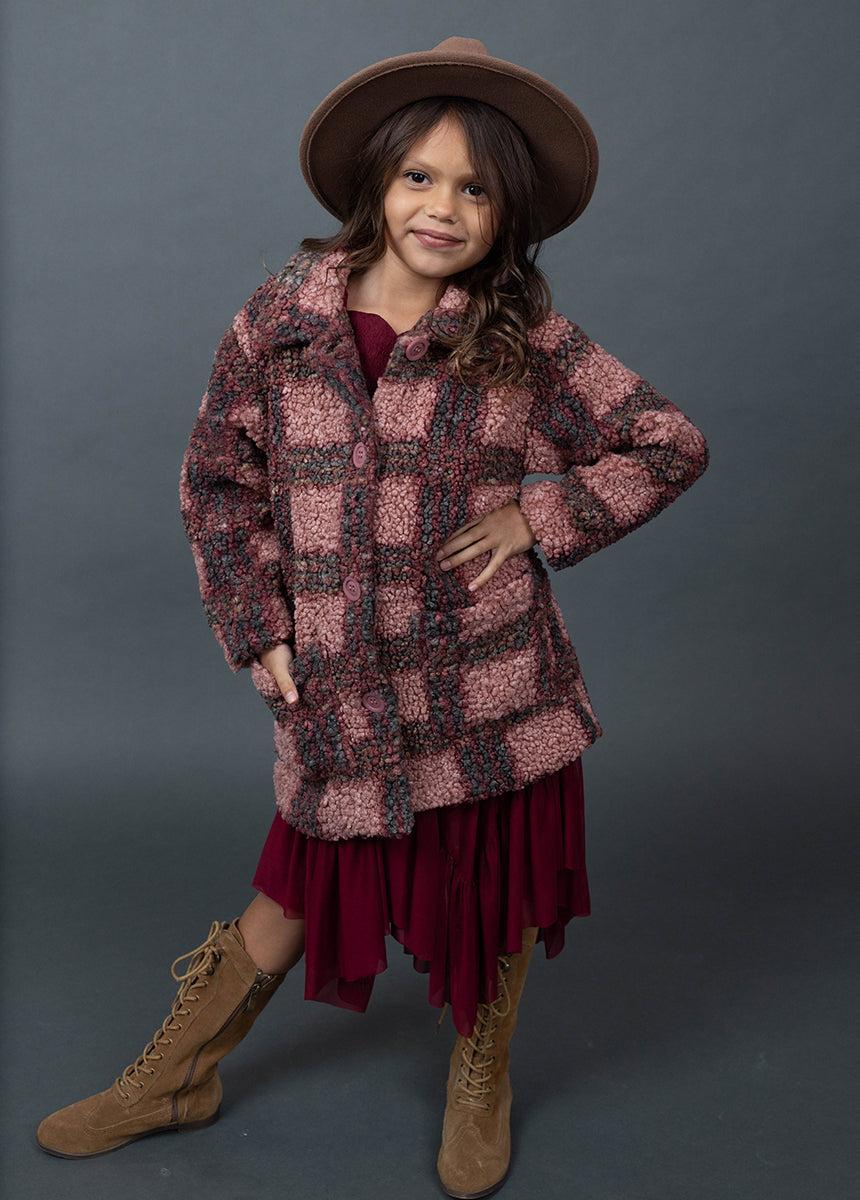 Gertrude Coat in Rose Plaid Product Image