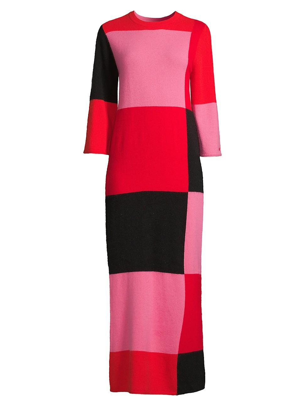 Womens Fantasia Colorlocked Knit Maxi Dress Product Image