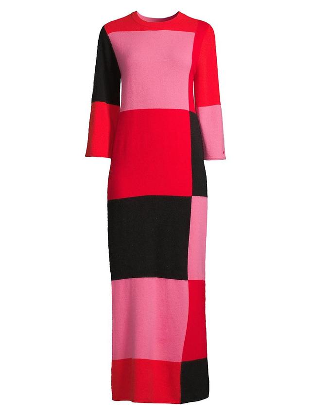 Womens Fantasia Colorlocked Knit Maxi Dress Product Image