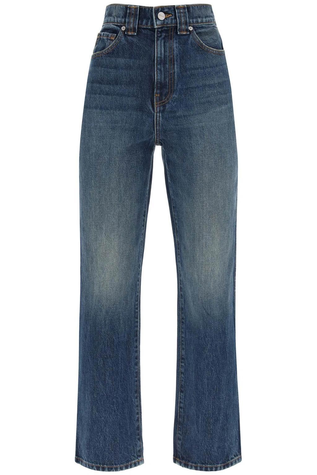 KHAITE Jeans Cropped Shalbi In Blu Product Image