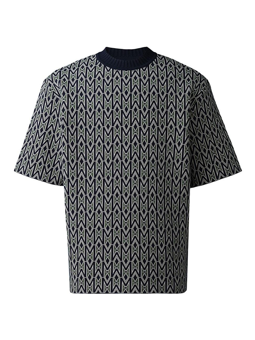 Mens Abram Logo Jacquard-Knit T-Shirt Product Image