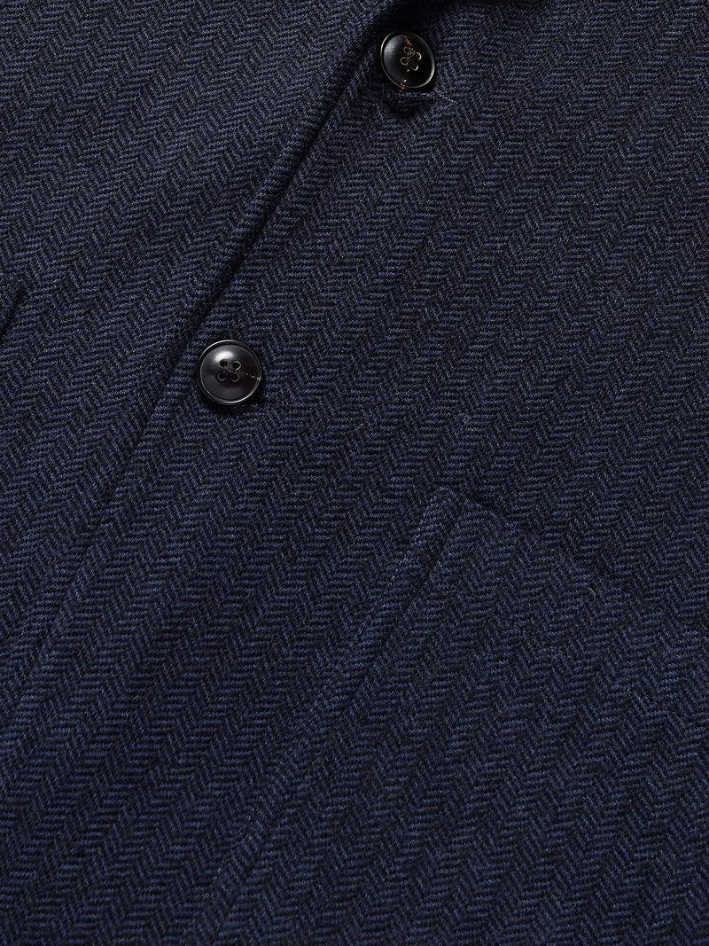 Inlet Knit Tweed Blazer - Navy Twilight Herringbone Product Image