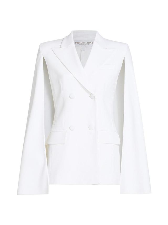 Womens Cape Double-Breasted Jacket Product Image