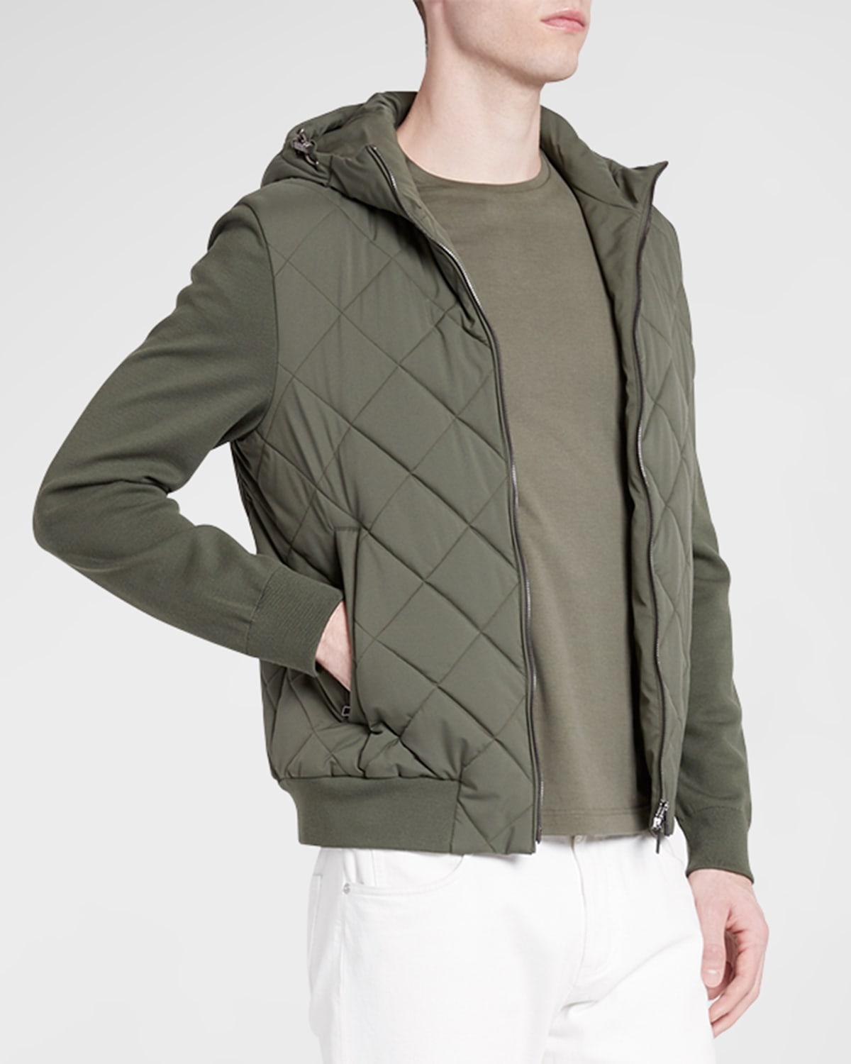 Mens Ampay Windwish Hooded Bomber Jacket Product Image