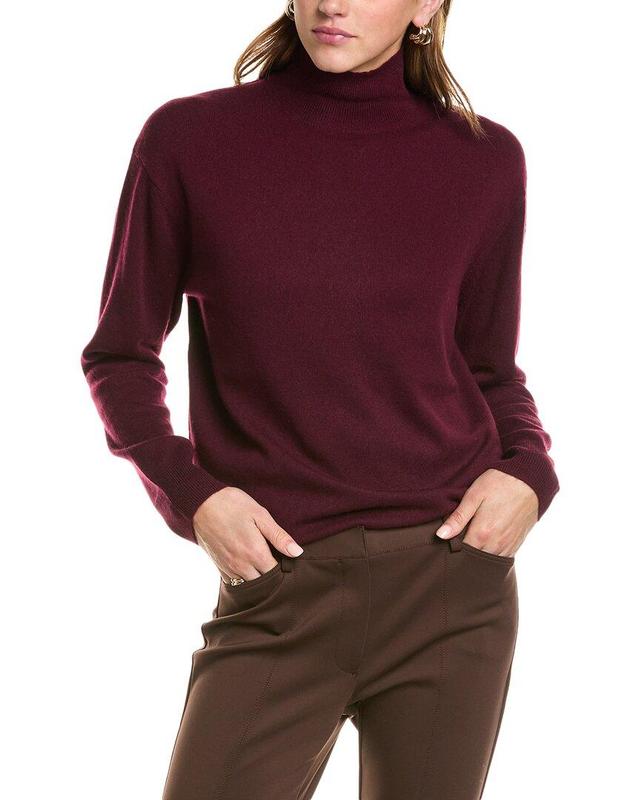 VINCE Weekend Wool & Cashmere-blend Turtleneck Sweater In Red Product Image