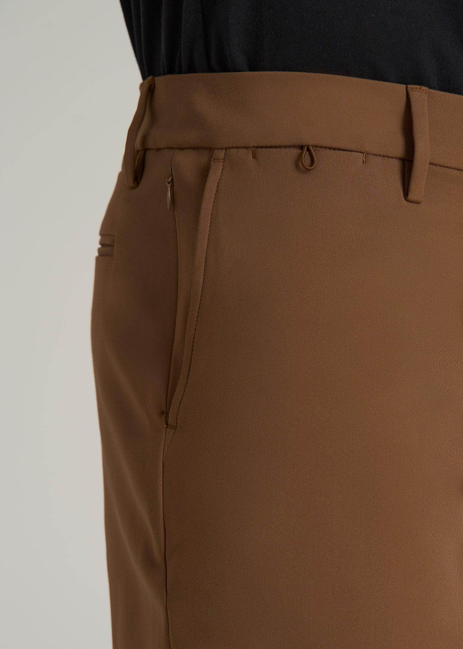 Tech Chino Shorts for Tall Men in Nutshell Product Image