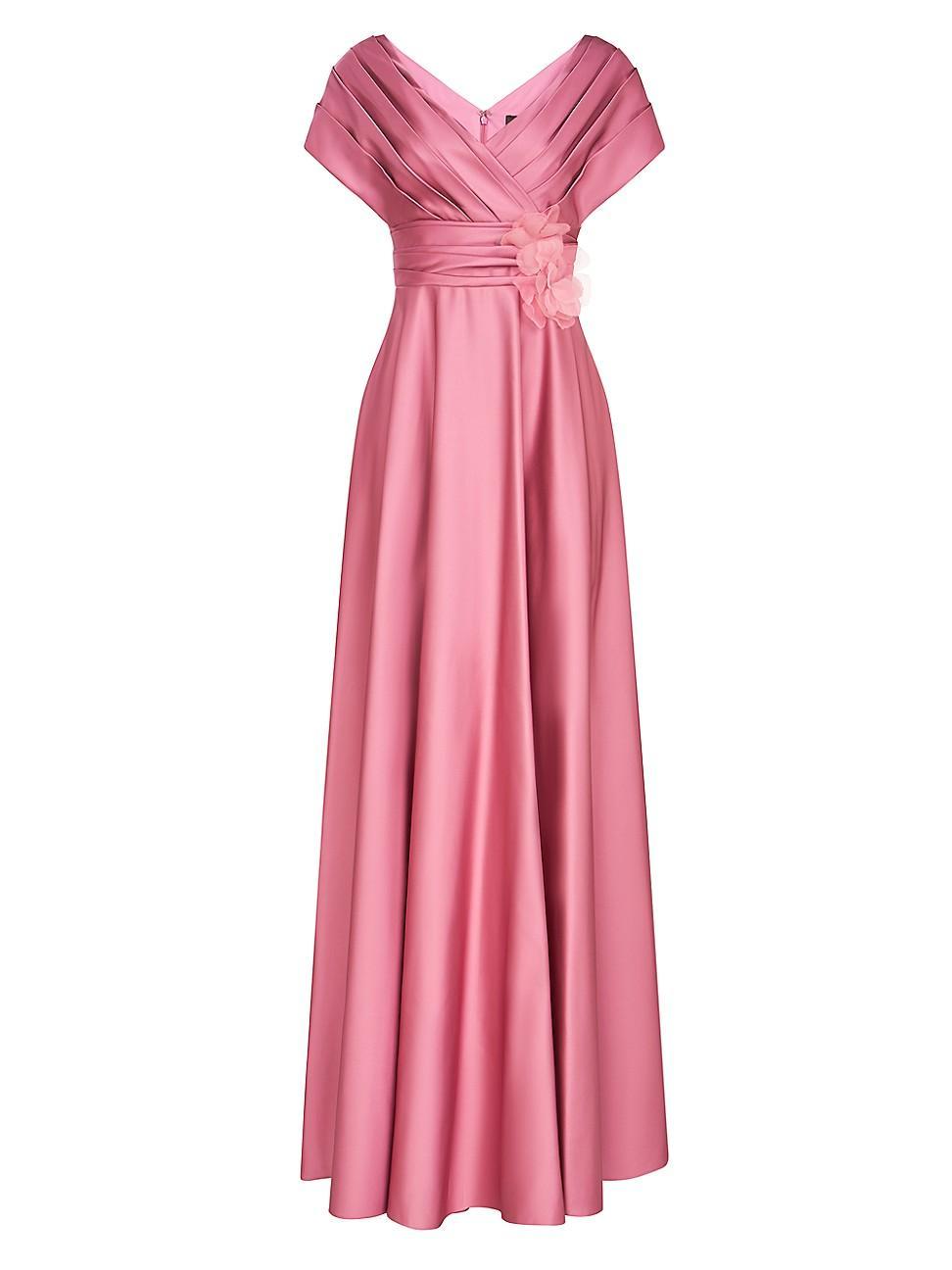 Womens Cecelia Draped A-Line Gown Product Image