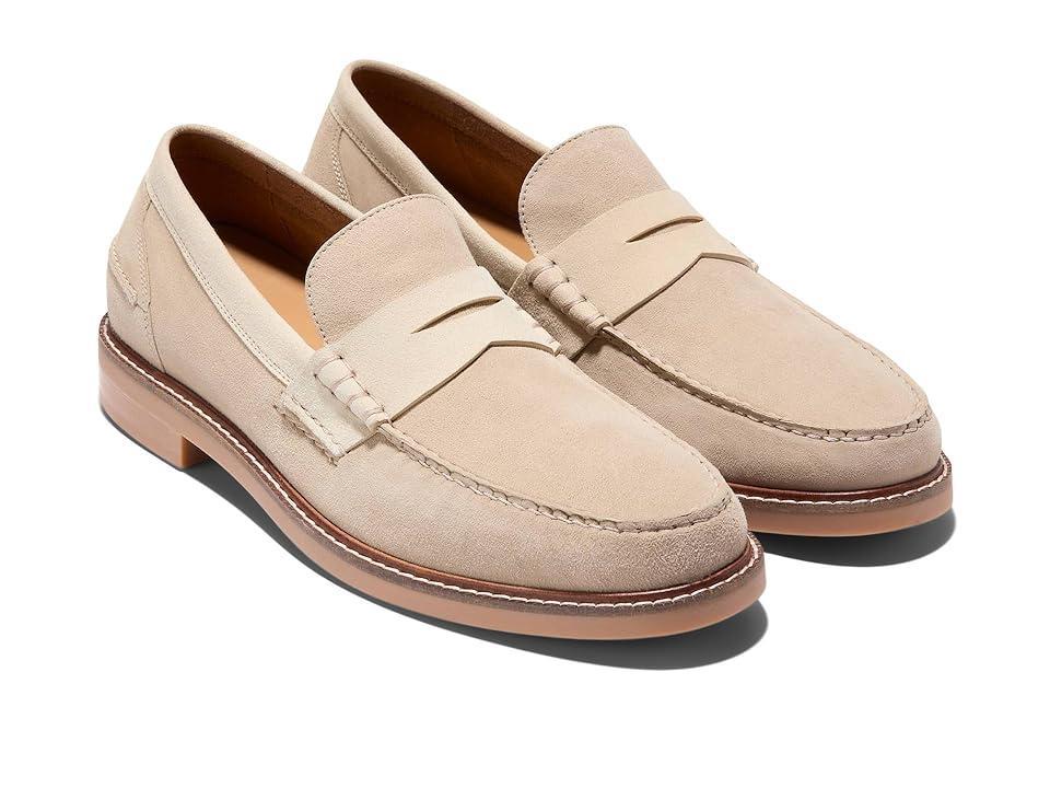 Cole Haan Pinch Prep Penny Loafer (Sesame Suede/White Cap Grey/Natural) Men's Lace Up Wing Tip Shoes Product Image