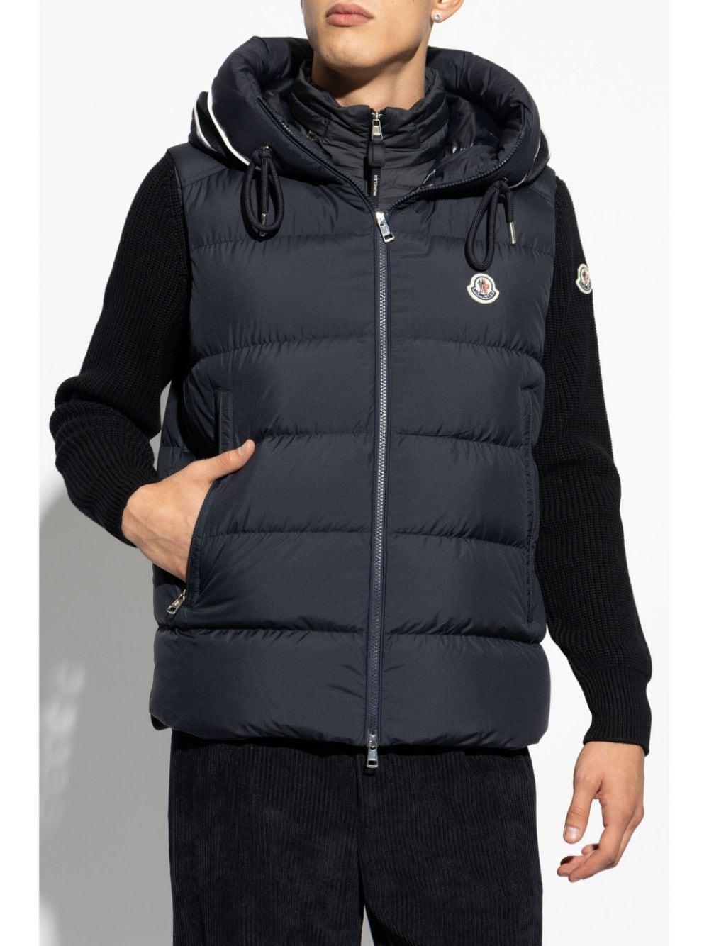 MONCLER Cardamine Down Gilet In Blue Product Image