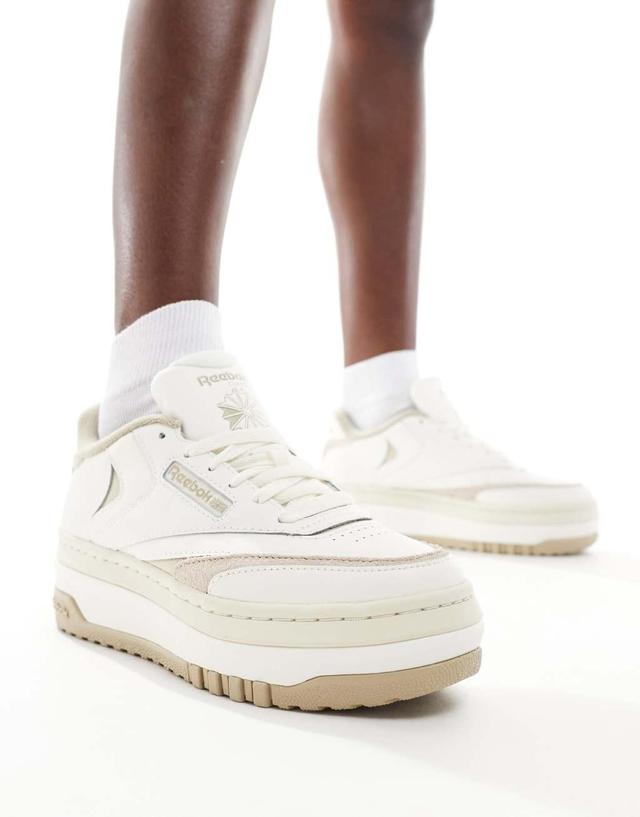 Reebok Club C Extra sneakers in white and beige Product Image