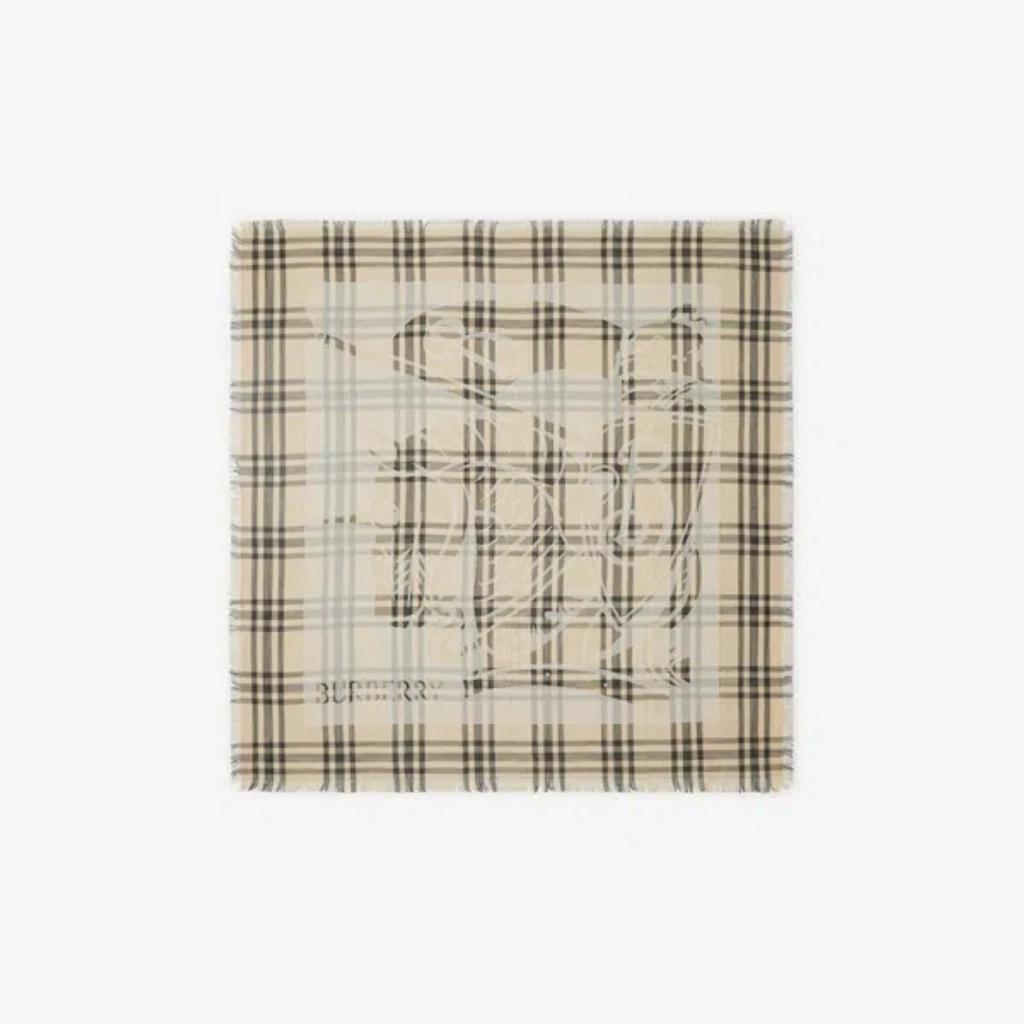 BURBERRY Ekd Check Scarf In Calico Product Image