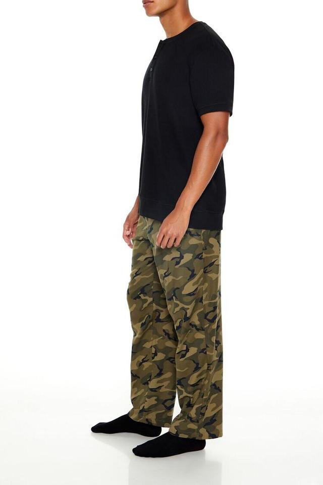 Camo Print Flannel Pajama Pants | Forever 21 Product Image