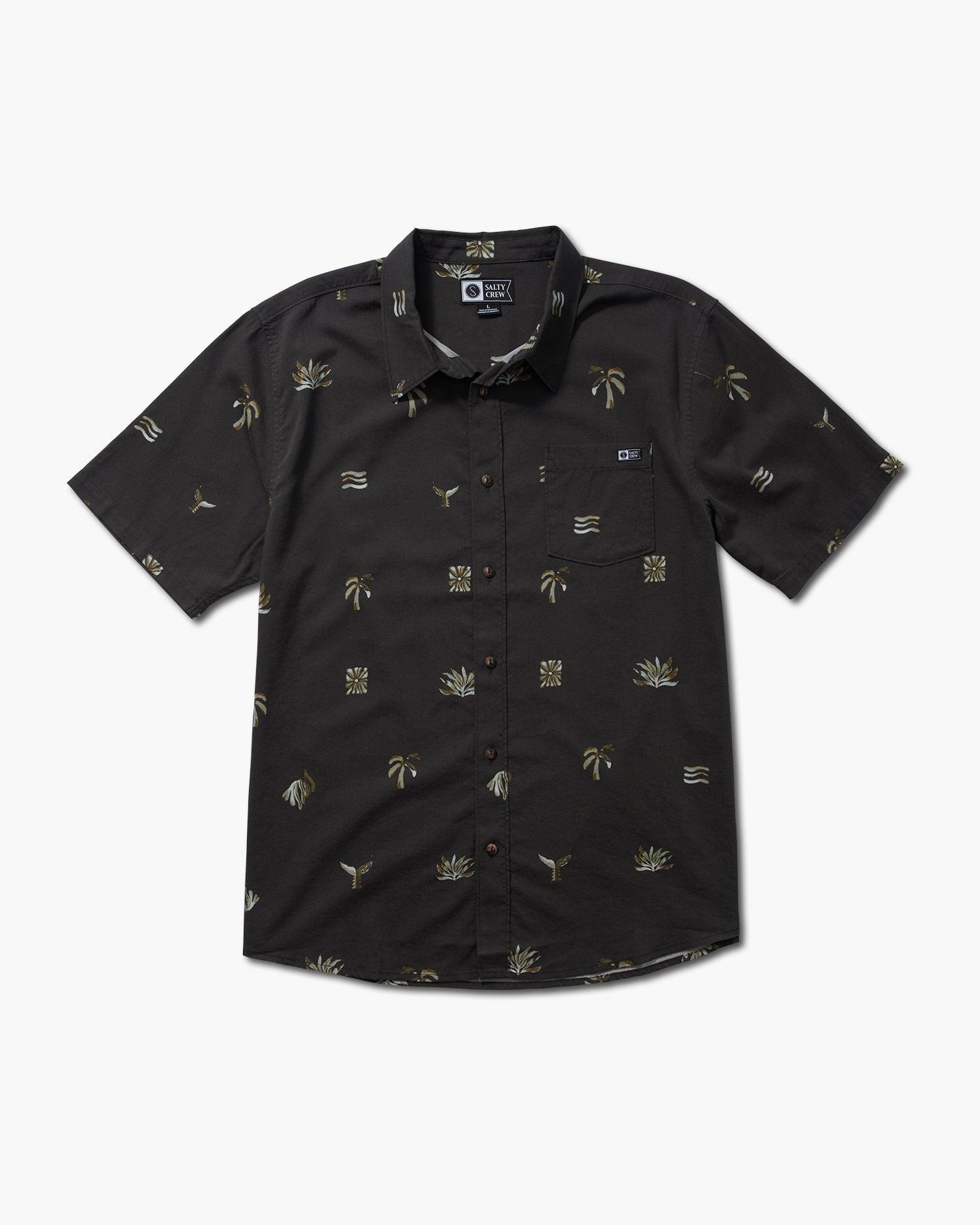 Oasis S/S Woven - Black Male Product Image