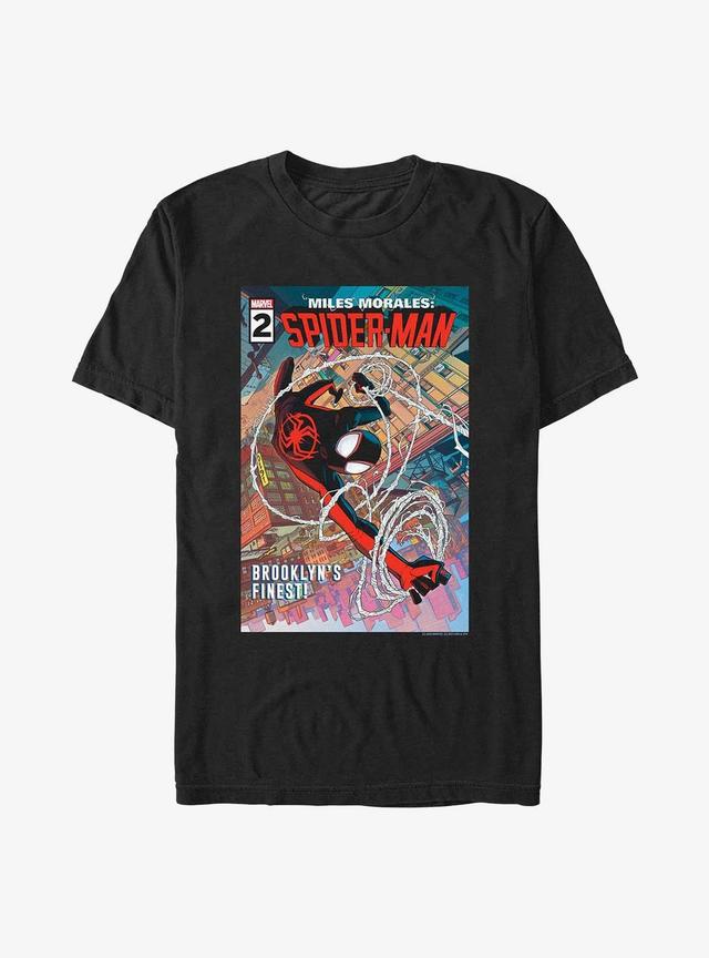 Marvel Spider-Man Brooklyns Finest Comic Extra Soft T-Shirt Product Image