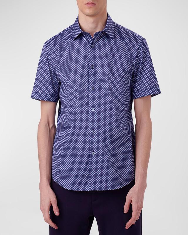 Mens OoohCotton Tech Dot-Print Sport Shirt Product Image