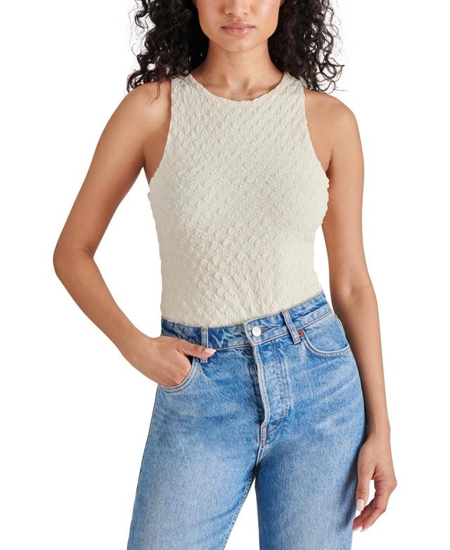 Steve Madden Womens Nico Textured Sleeveless Bodysuit Product Image