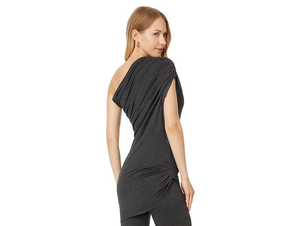 Norma Kamali Lazy Diana Top (Dark Grey) Women's Clothing Product Image