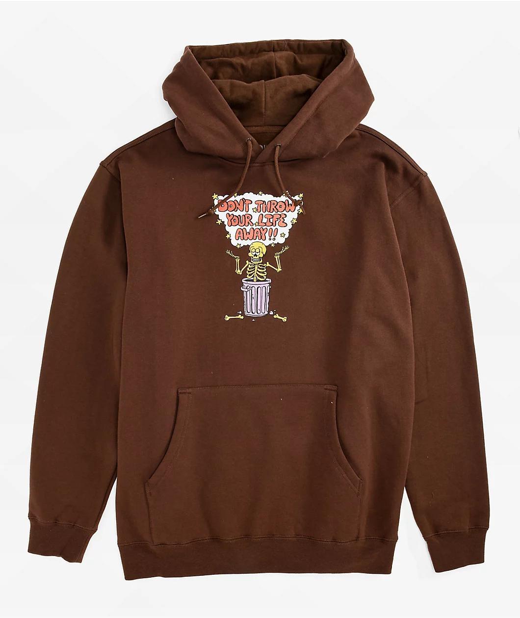 A.LAB Bucket Of Bones Brown Hoodie Product Image