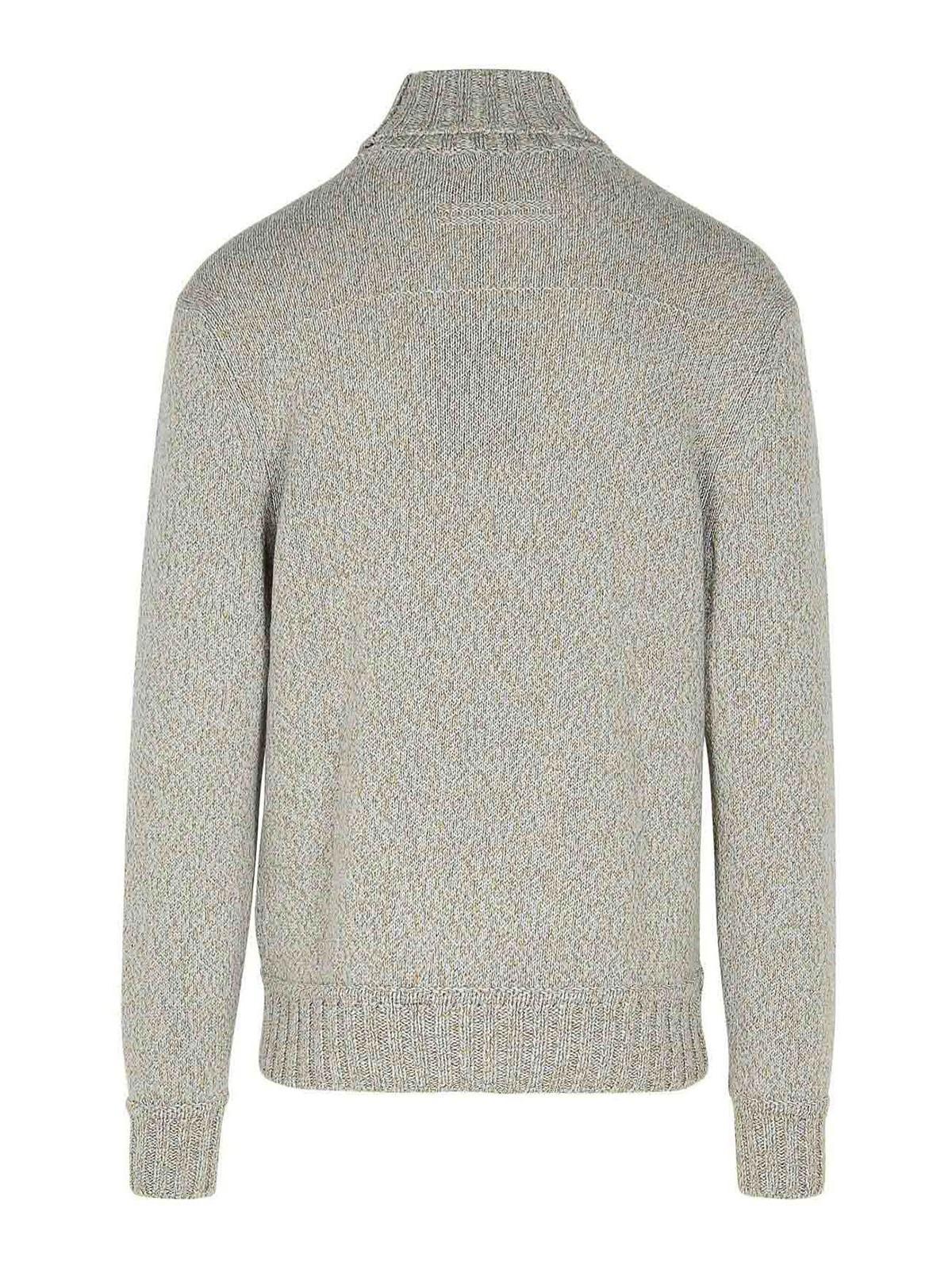 ZEGNA Brown Cashmere Turtleneck Sweater In Marrón Product Image