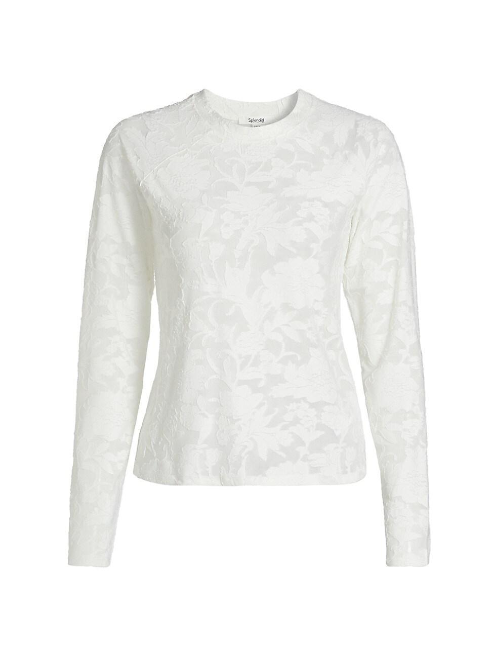 Womens Cecelia Floral Long-Sleeve T-Shirt Product Image