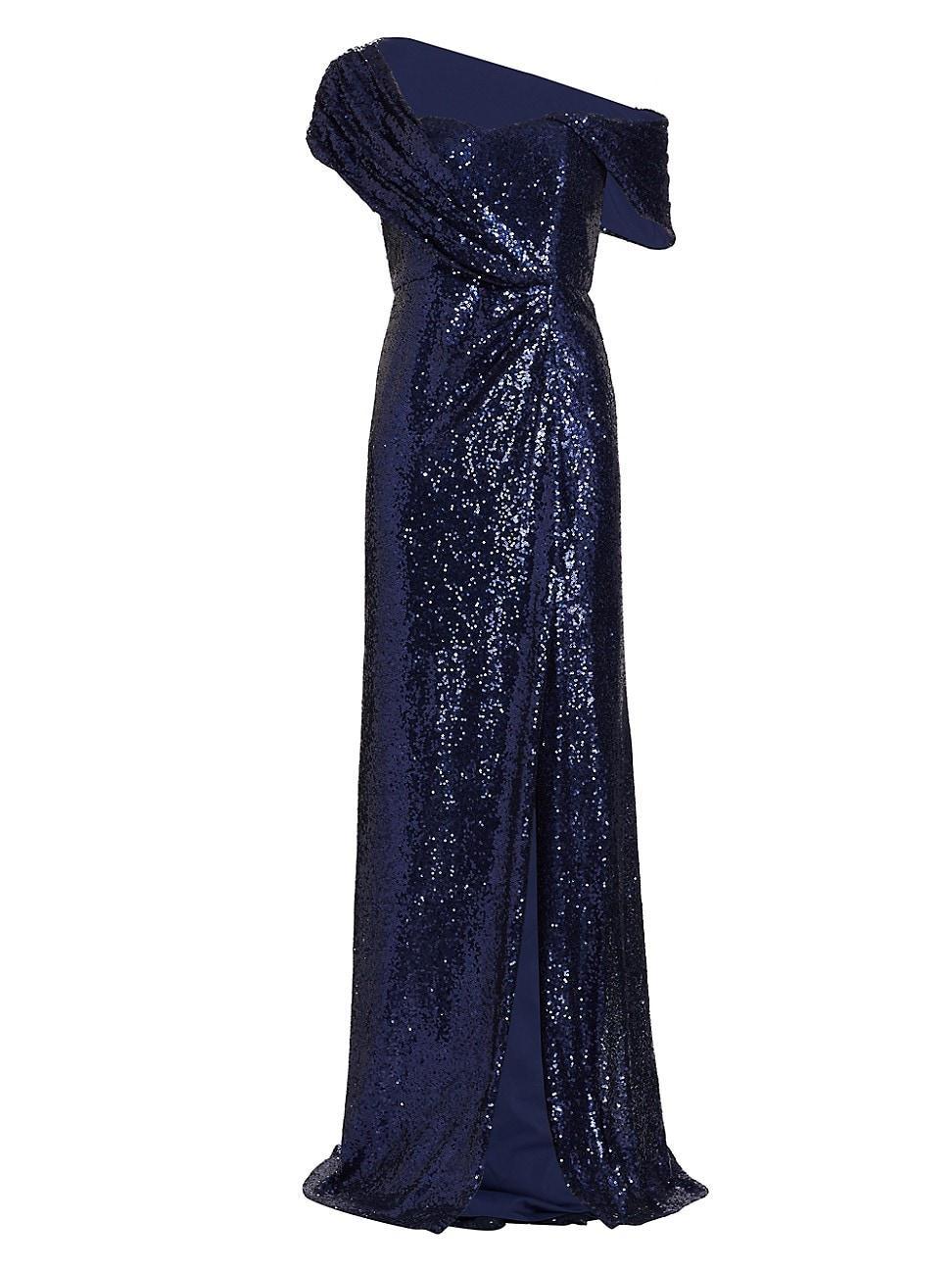 Womens Sequin Floor-Length Gown Product Image