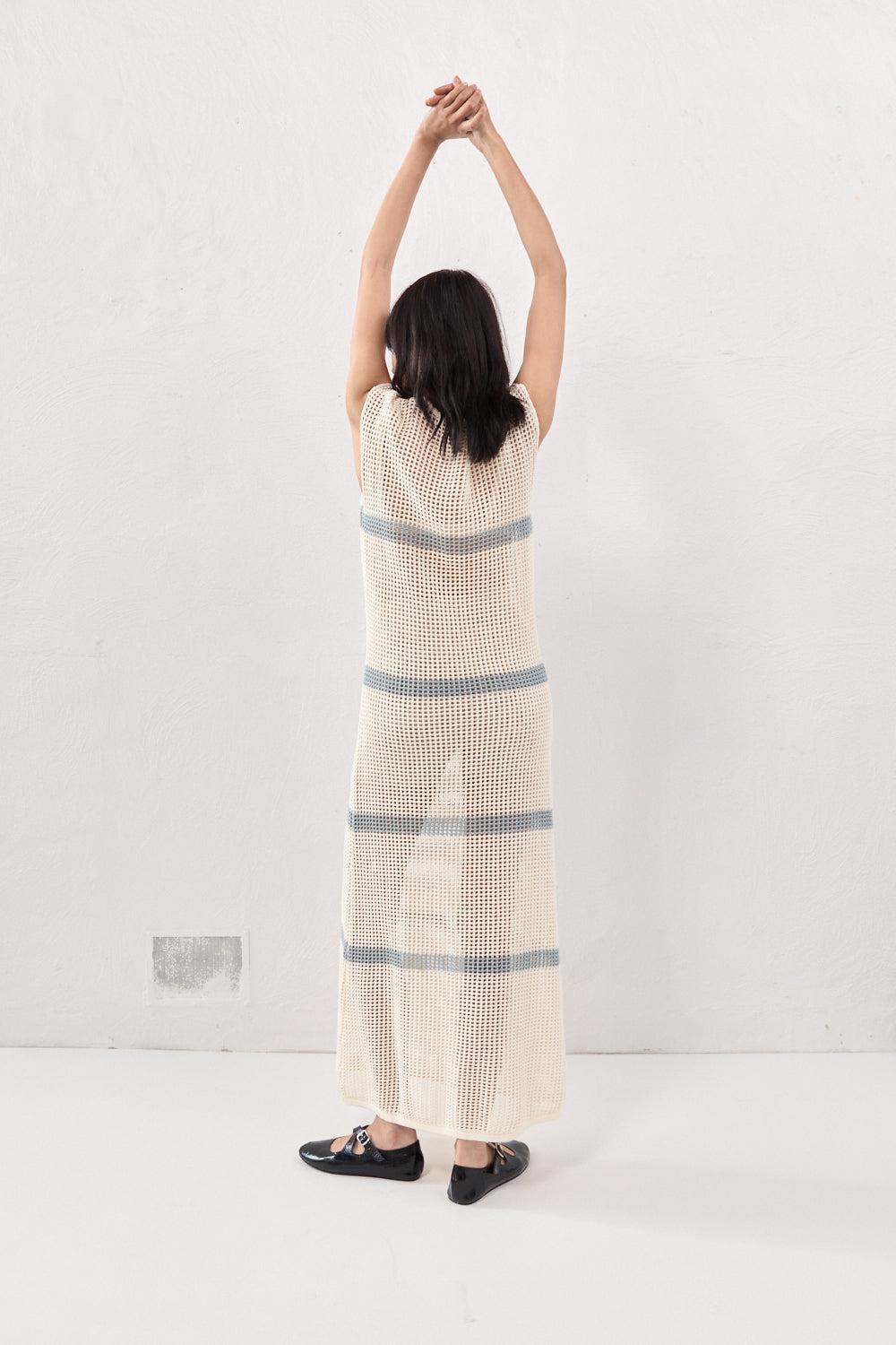 Elea Knit Maxi Dress Stripe Product Image