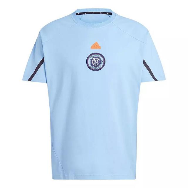 Mens adidas Sky Blue New York City FC 2024 Travel Raglan T-Shirt Product Image