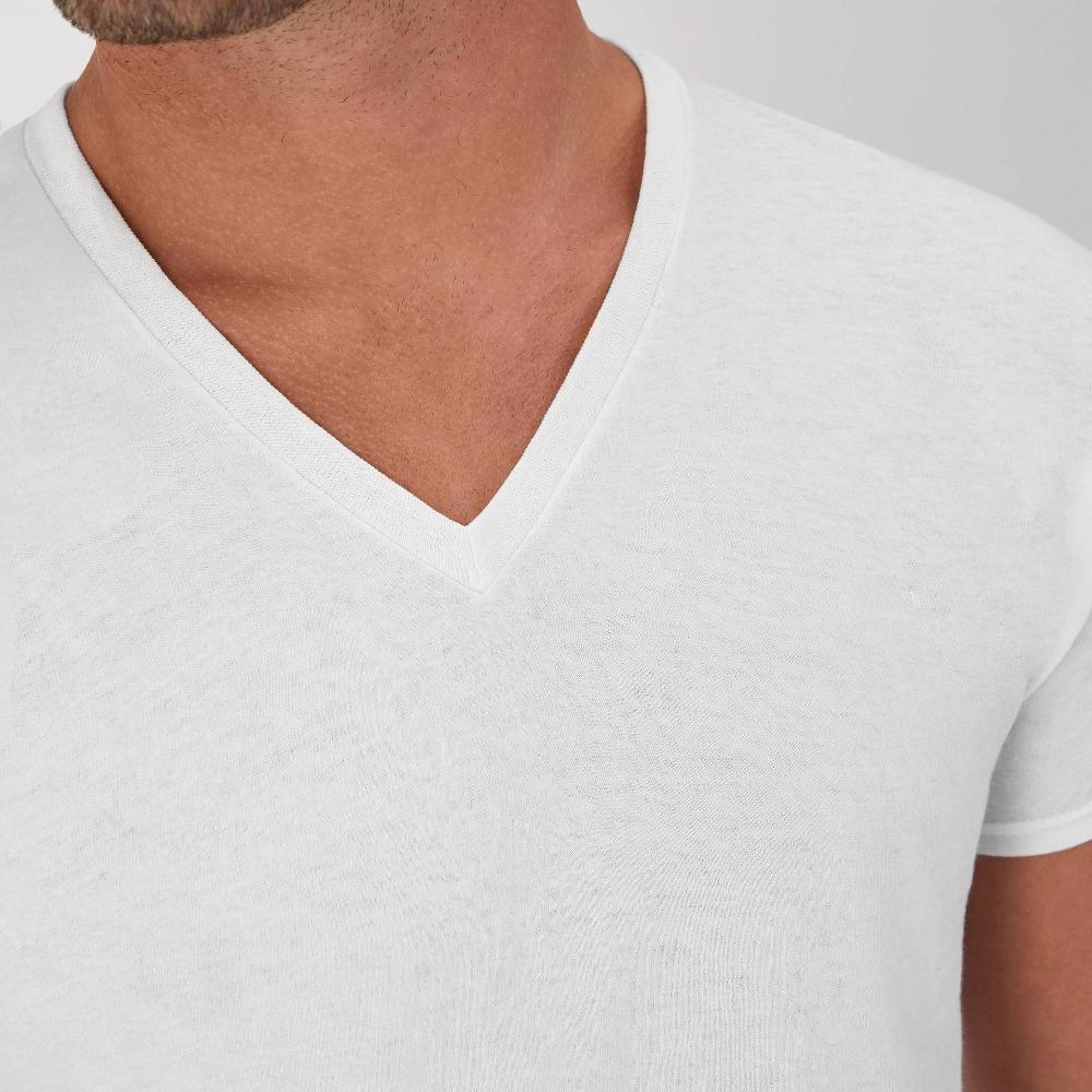 Hanes Men's V-Neck Undershirt 10pk - White M Product Image