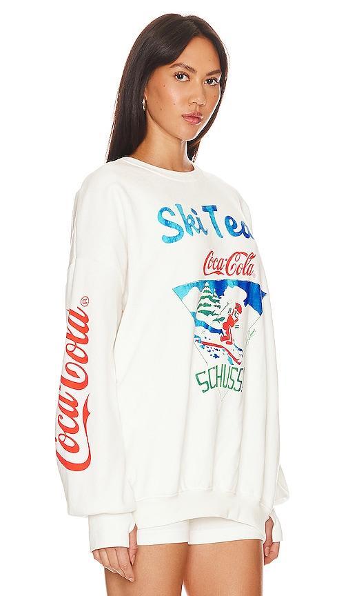 The Laundry Room Coca Cola Ski Team Jumper in White. Size L, M, S, XS. Product Image