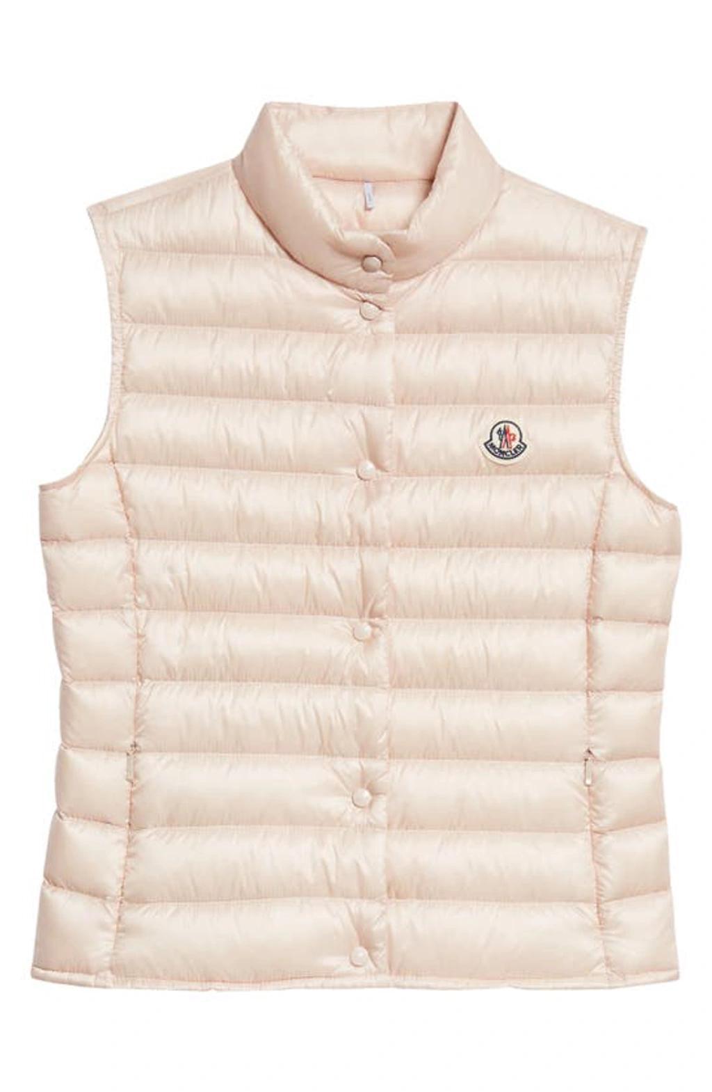 MONCLER Liane Quilted Down Vest In Pink product image