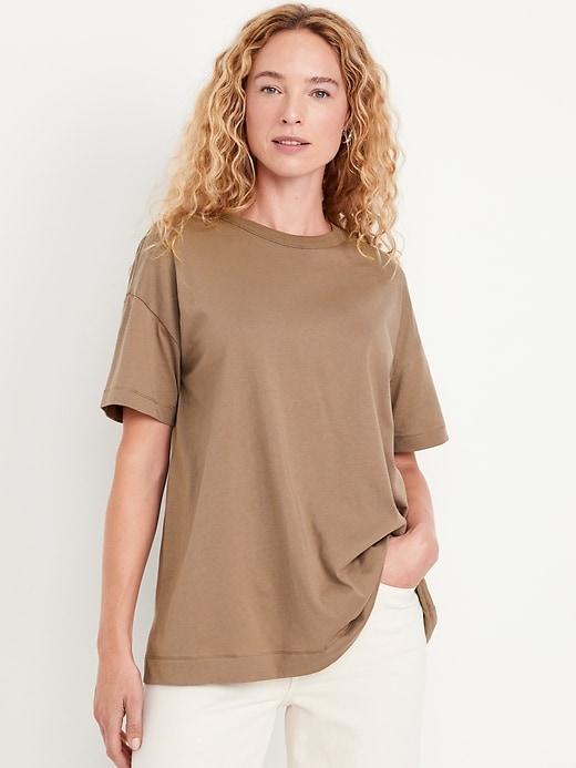 Oversized EveryWear Tunic T-Shirt Product Image