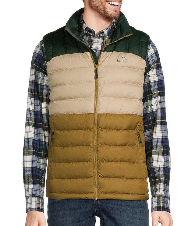 L.L.Bean Down Color Block Sleeveless Vest Product Image