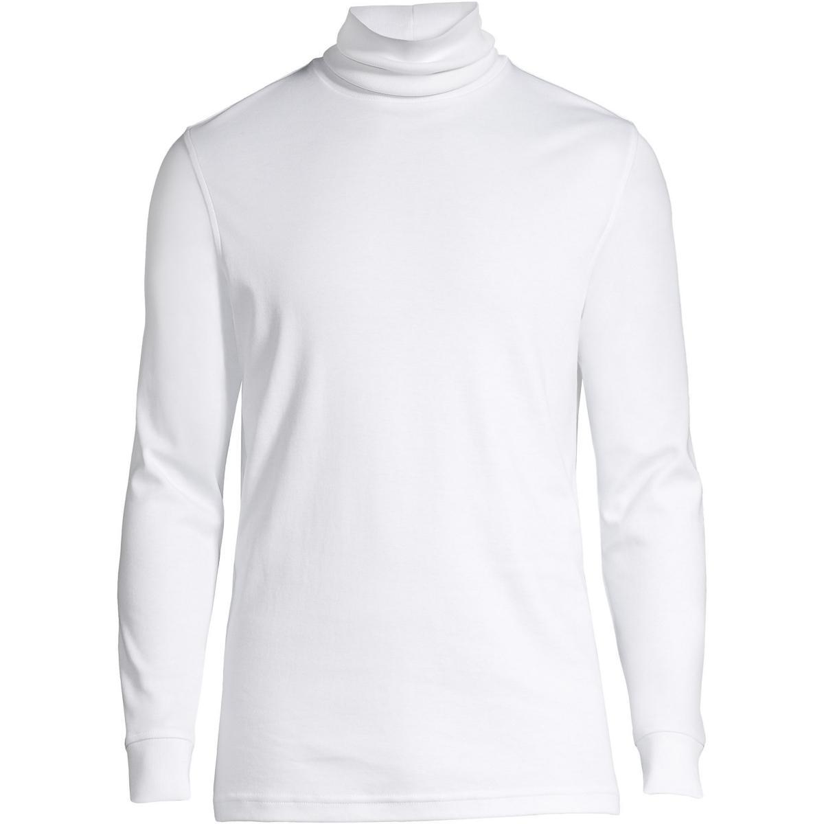 Lands End Big & Tall Soft Supima Turtleneck T-Shirt Product Image