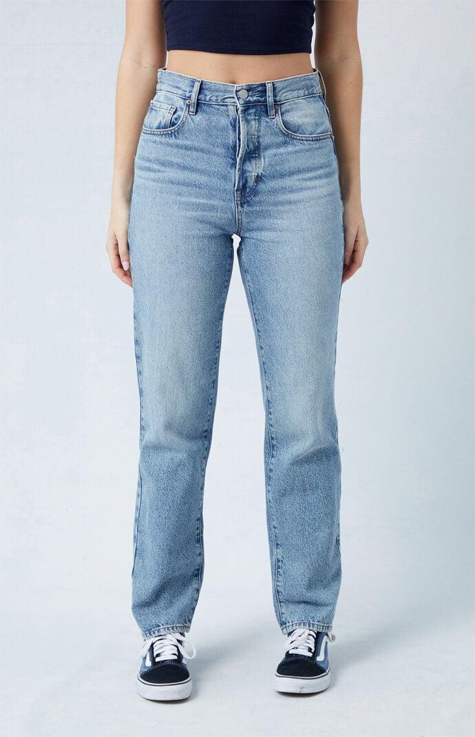 Women's Eco Light Blue Dad Jeans product image