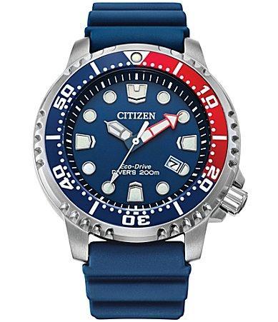 Citizen Eco-Drive Mens Promaster Dive Blue Strap Watch, 44mm Product Image