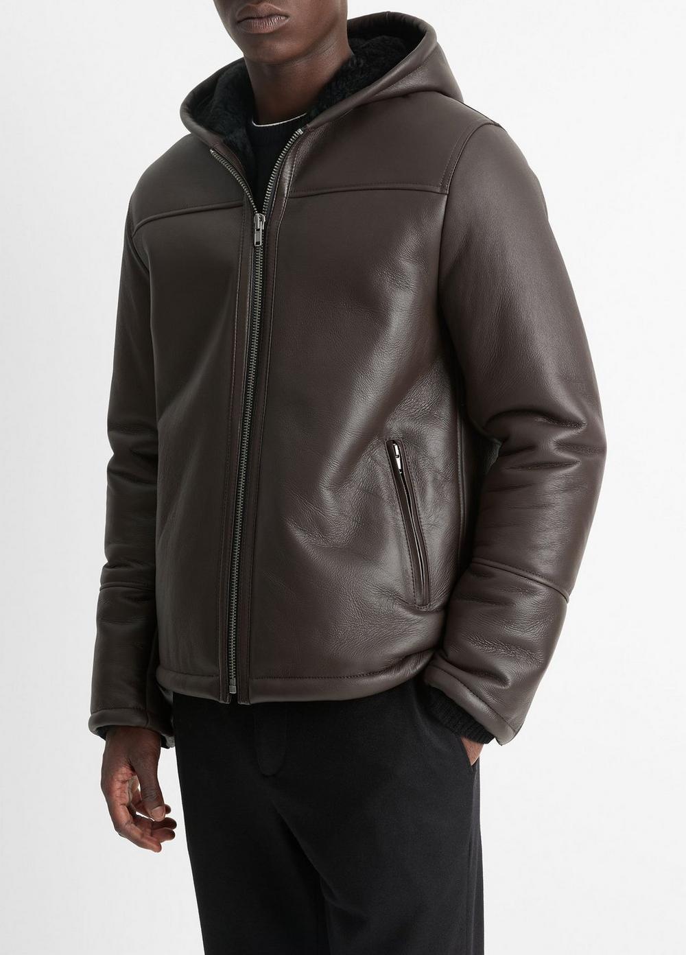 Shearling Hooded Jacket Product Image