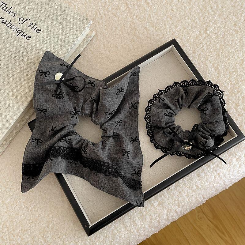 Bow Print Scrunchie Product Image