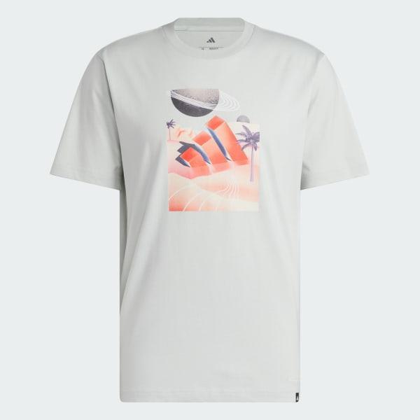 adidas All Day I Dream About Summer (A.D.I.D.A.S.) Graphic Tee Black L Mens Product Image