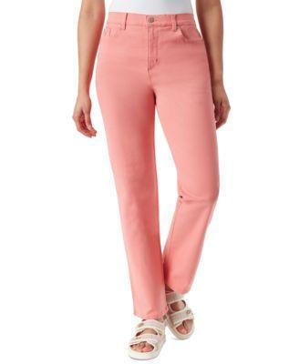 Petite Amanda High Rise Straight Jeans Product Image