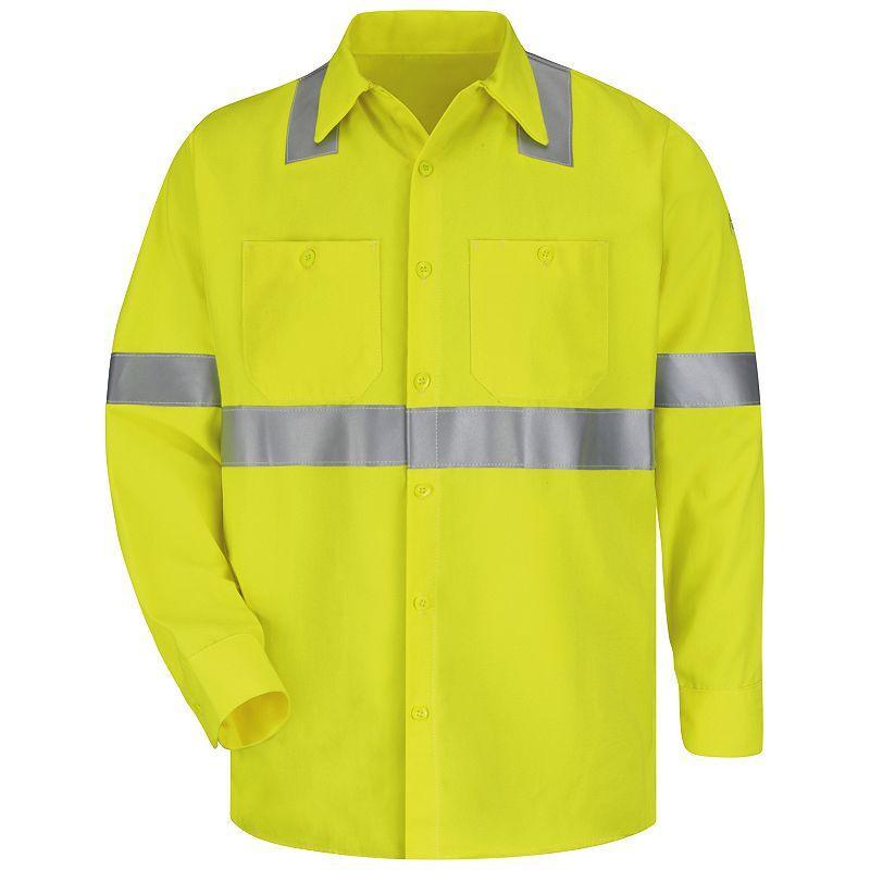 Mens Bulwark FR CoolTouch 2 Hi-Visibility Work Shirt Product Image