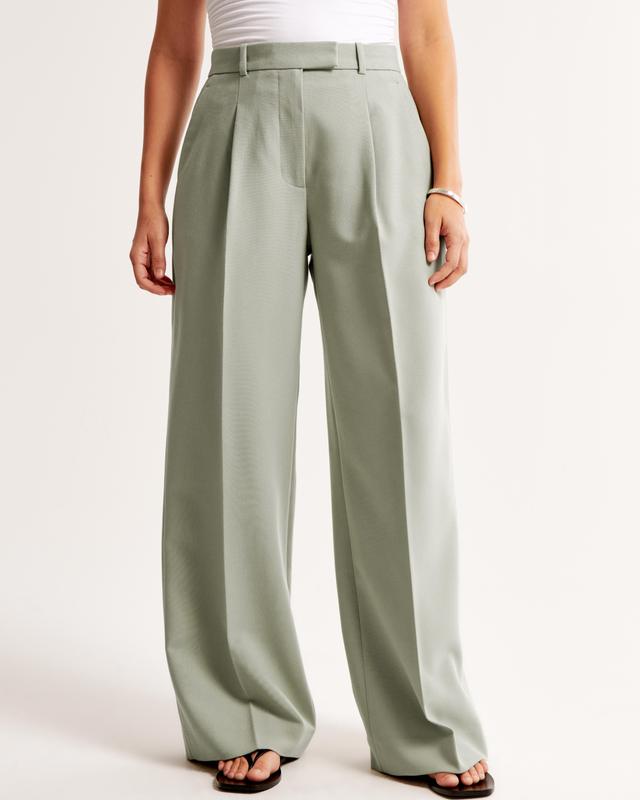 Curve Love A&F Harper Tailored Wide Leg Pant Product Image