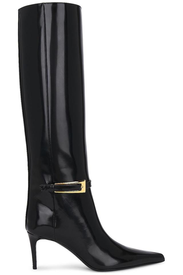 Saint Laurent Lee Buckle Boot in Nero - Black. Size 39 (also in 36, 36.5, 37.5, 38, 38.5). Product Image