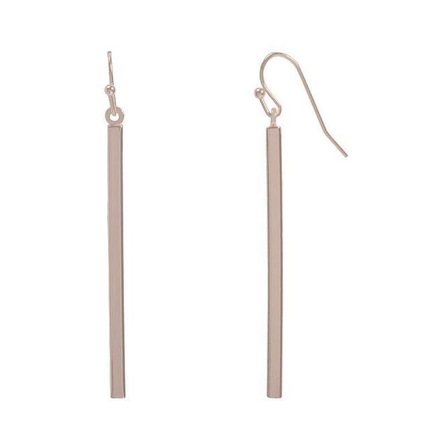 LC Lauren Conrad Stick Linear Drop Earrings, Womens, Pink Product Image