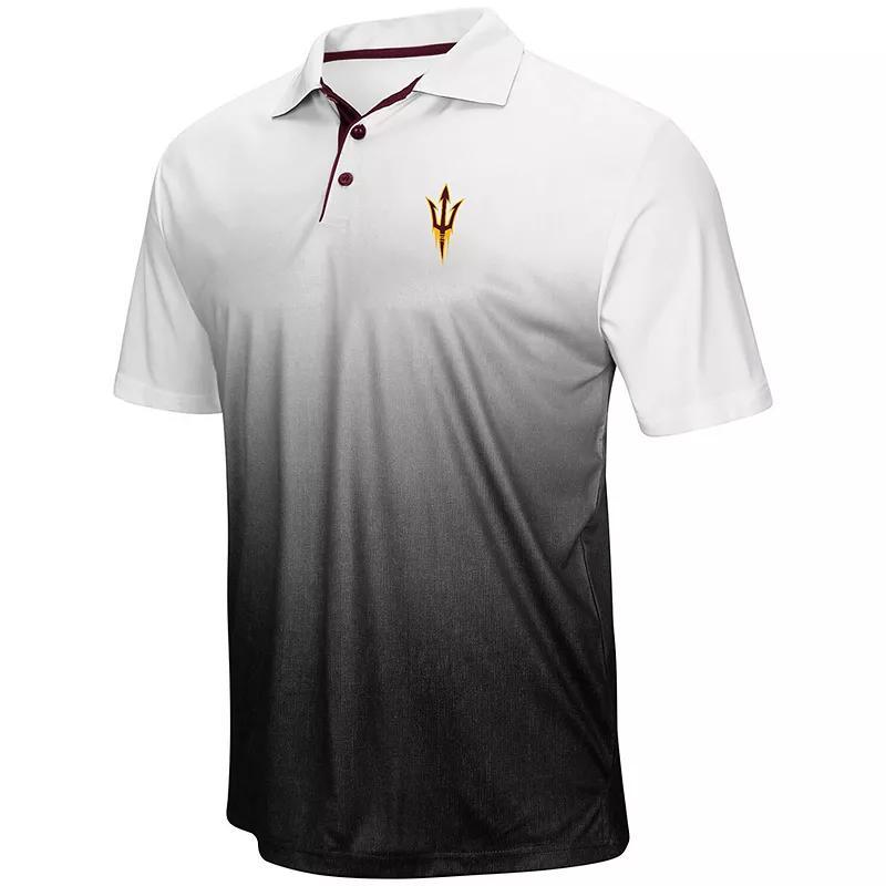 Mens Colosseum Heathered Gray Arizona State Sun Devils Magic Team Logo Polo Product Image