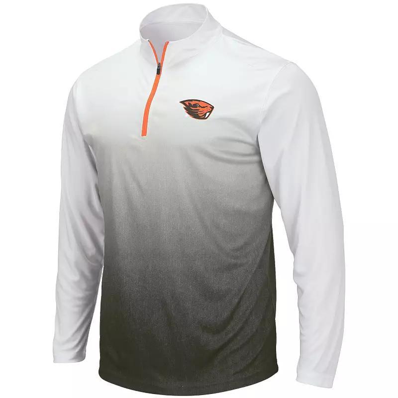 Mens Colosseum Gray Oregon State Beavers Magic Team Logo Quarter-Zip Jacket Product Image