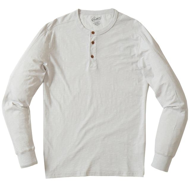 Loose Slub Jersey Henley - Glacier Gray Product Image